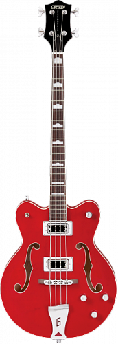 Gretsch G5442BDC Electromatic Hollow Body 30.3' Short Scale Bass RW F-board Transparent Red  -